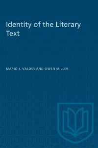 Cover image for Identity of the Literary Text