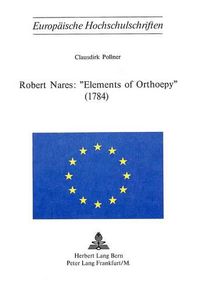 Cover image for Robert Nares: -Elements of Orthoepy- (1784)