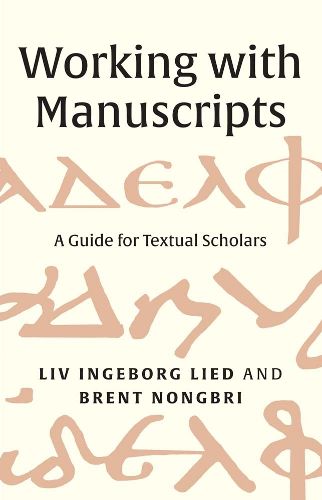 Cover image for Working with Manuscripts