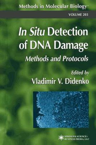 Cover image for In Situ Detection of DNA Damage: Methods and Protocols