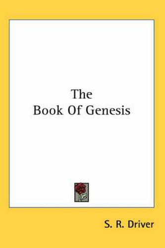 Cover image for The Book of Genesis