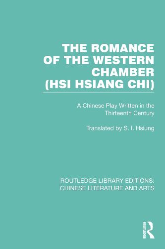 Cover image for The Romance of the Western Chamber (Hsi Hsiang Chi)