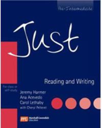 Cover image for JUST READING & WRITING BRE PRE-INT STUDENT BOOK