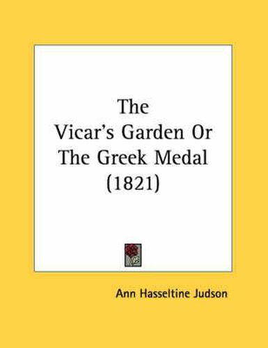 Cover image for The Vicar's Garden or the Greek Medal (1821)