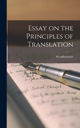 Cover image for Essay on the Principles of Translation