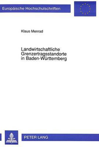 Cover image for Landwirtschaftliche Grenzertragsstandorte in Baden-Wuerttemberg