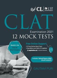 Cover image for Clat 2021 12 Mock Tests