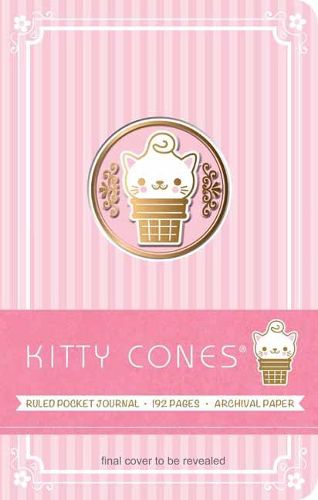 Cover image for Kitty Cones Ruled Pocket Journal