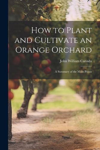 Cover image for How to Plant and Cultivate an Orange Orchard; a Summary of the Main Points