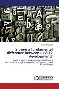 Cover image for Is there a fundamental difference between L1 & L2 development?