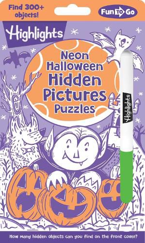 Cover image for Neon Halloween Hidden Pictures Puzzles