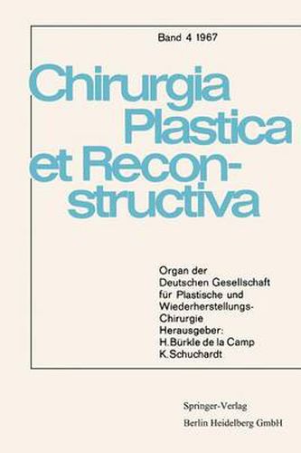 Cover image for Organ Der Deutschen Gesellschaft Fur Plastische Und Wiederherstellungs-Chirurgie