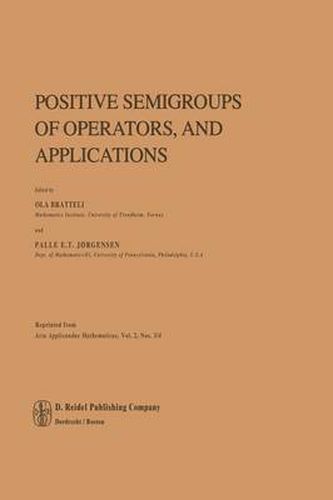 Cover image for Positive Semigroups of Operators, and Applications