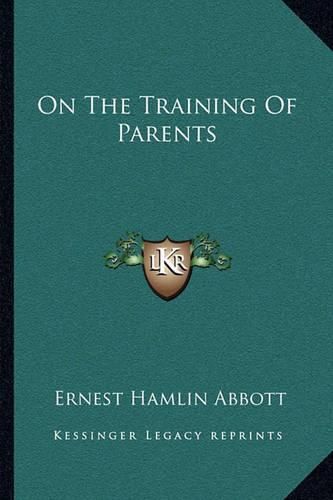 Cover image for On the Training of Parents