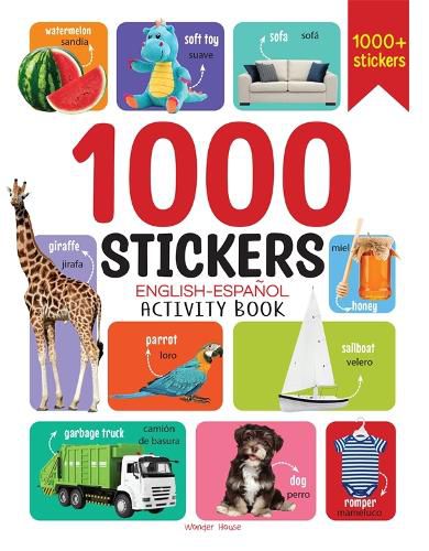 Cover image for 1000 Stickers English-Espanol Activity Book