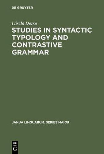 Cover image for Studies in Syntactic Typology and Contrastive Grammar