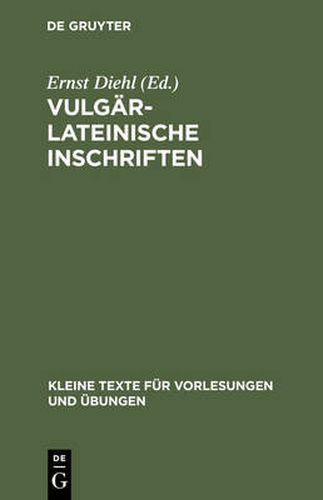 Vulgarlateinische Inschriften