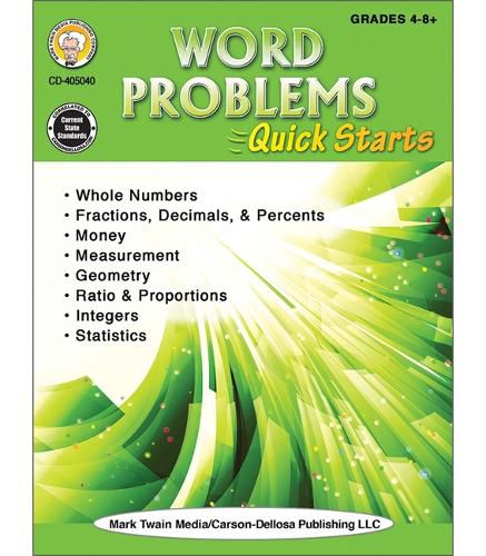 Cover image for Word Problems Quick Starts Workbook