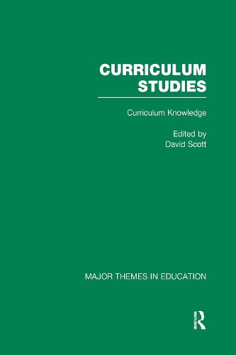 Cover image for Curriculum Studies: Major Themes in Education