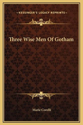 Cover image for Three Wise Men of Gotham