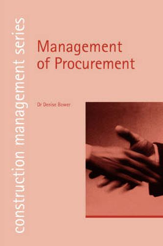 Cover image for Management of Procurement (construction management series) (student paperbacks)