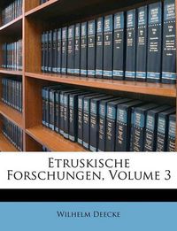 Cover image for Etruskische Forschungen, Volume 3