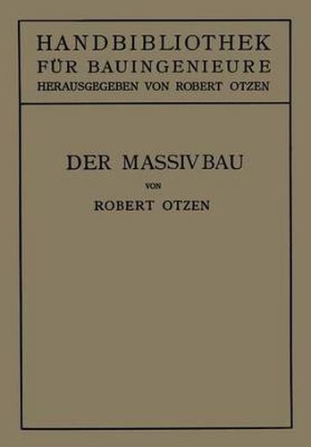 Cover image for Der Massivbau: Stein-, Beton- Und Eisenbetonbau