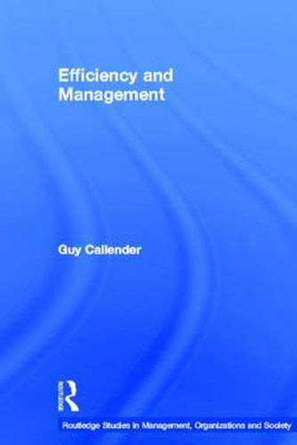 Cover image for Efficiency and Management