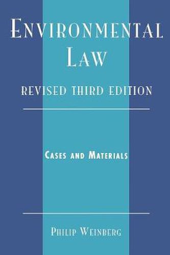 Cover image for Environmental Law: Cases and Materials