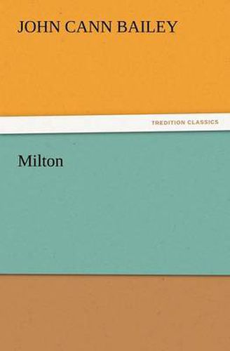 Cover image for Milton