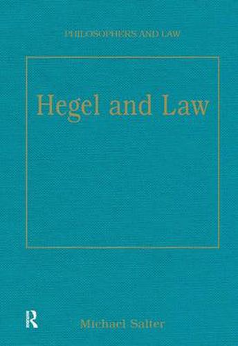 Cover image for Hegel and Law