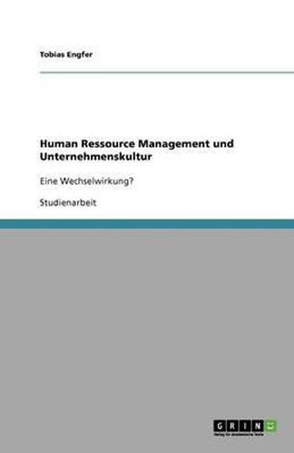 Cover image for Human Ressource Management und Unternehmenskultur