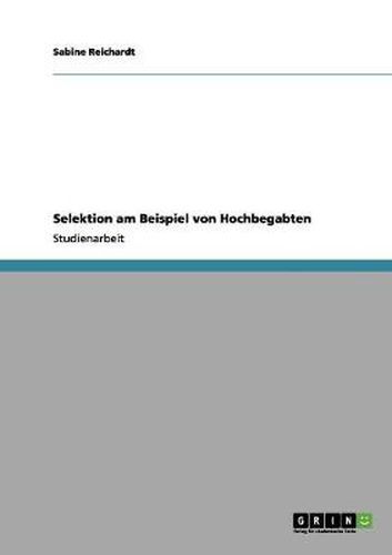 Cover image for Selektion am Beispiel von Hochbegabten