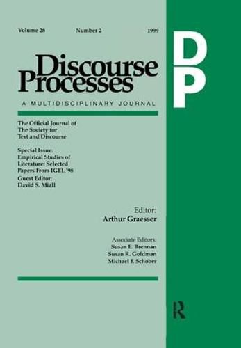 Cover image for Empirical Studies of Literature: Selected Papers From Igel '98. A Special Issue of discourse Processes