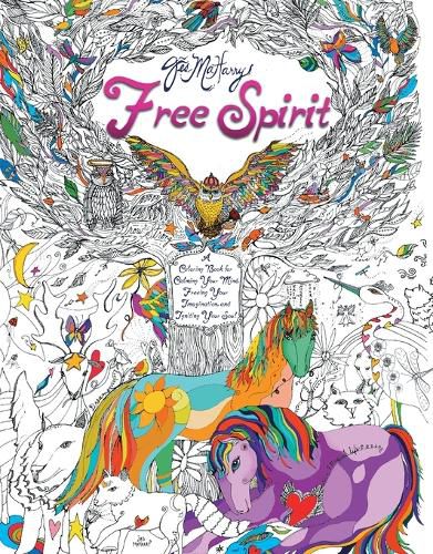 Cover image for Free Spirit: A Coloring Book for Calming Your Mind, Freeing Your Imagination, and Igniting Your Soul