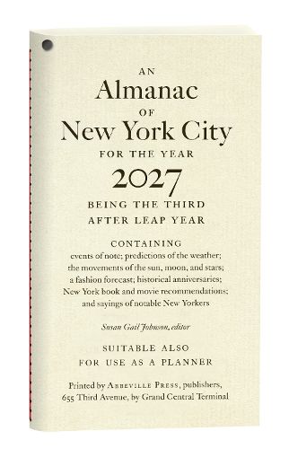 Cover image for An Almanac of New York City for the Year 2027