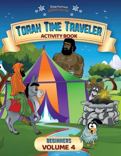 Cover image for Torah Time Traveler Activity Book for Beginners (Volume 4)