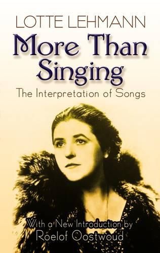 Cover image for More Than Singing - The Interpretation Of Songs