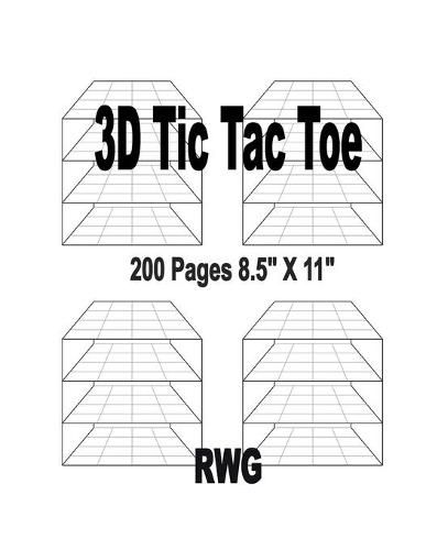 3D Tic Tac Toe: 50 Pages 8.5  X 11