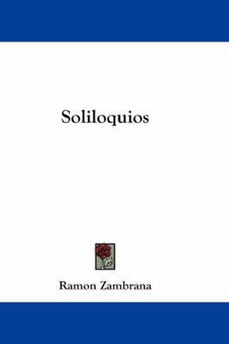 Cover image for Soliloquios