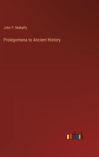 Cover image for Prolegomena to Ancient History