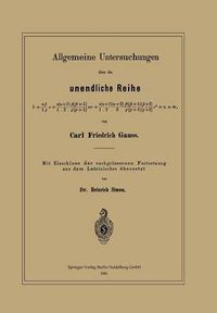 Cover image for Allgemeine Untersuchungen UEber Die Unendliche Reihe