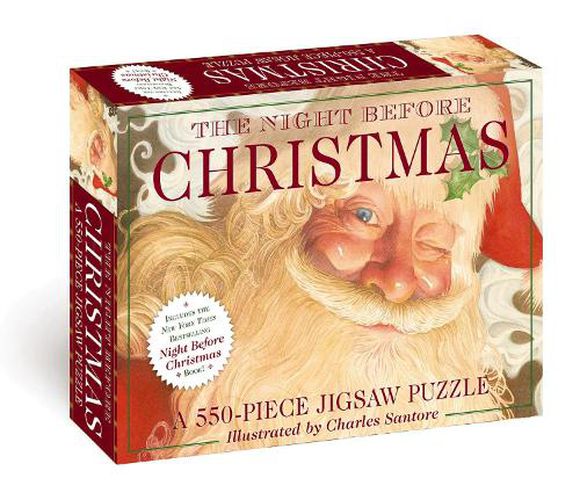 Cover image for The Night Before Christmas: 550-Piece Jigsaw Puzzle & Book: A 550-Piece Family Jigsaw Puzzle Featuring The Night Before Christmas!