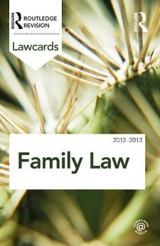 Cover image for Family Lawcards 2012-2013