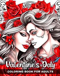 Cover image for Valentine's Day Coloring Book for Adults