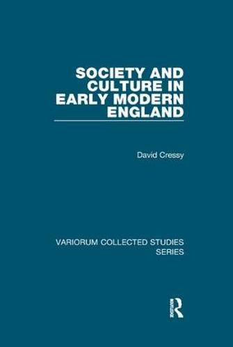 Cover image for Society and Culture in Early Modern England
