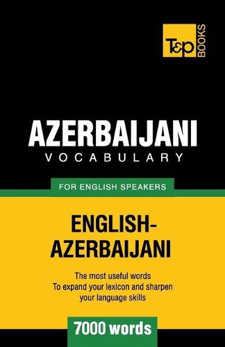 Cover image for Azerbaijani vocabulary for English speakers - 7000 words