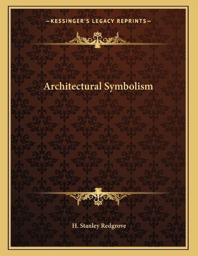 Cover image for Architectural Symbolism