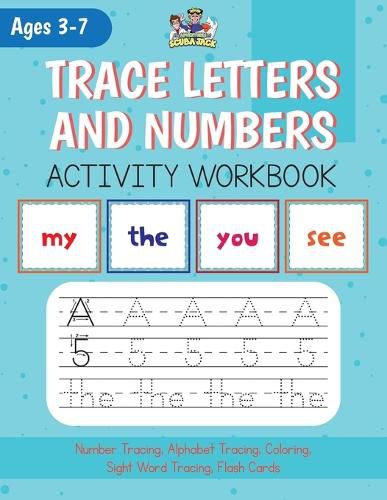 Cover image for Alphabet, Number and Site Words Tracing along with Bonus Alphabet and Site Word Flash Cards!