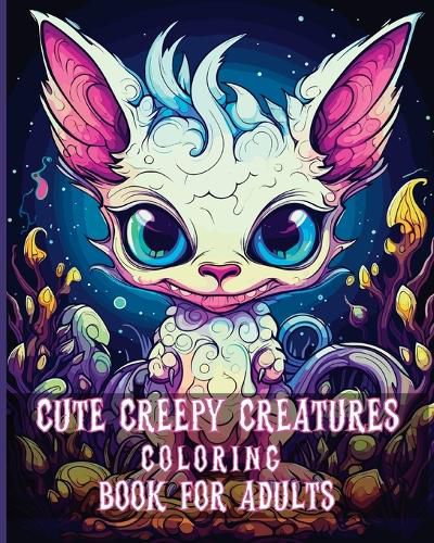 Cover image for Cute Creepy Creatures Coloring Book for Adults